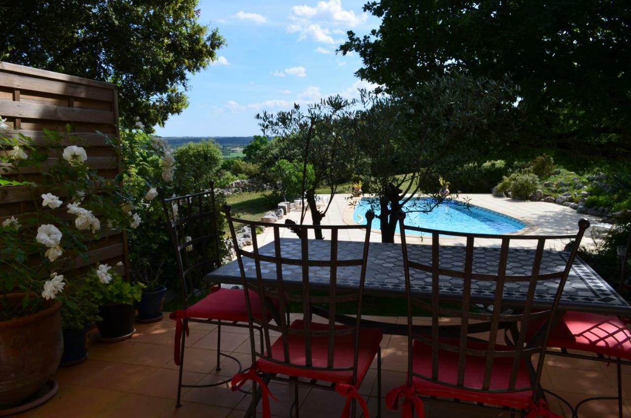 Villa Sous Les Chenes Lussan  Exterior foto